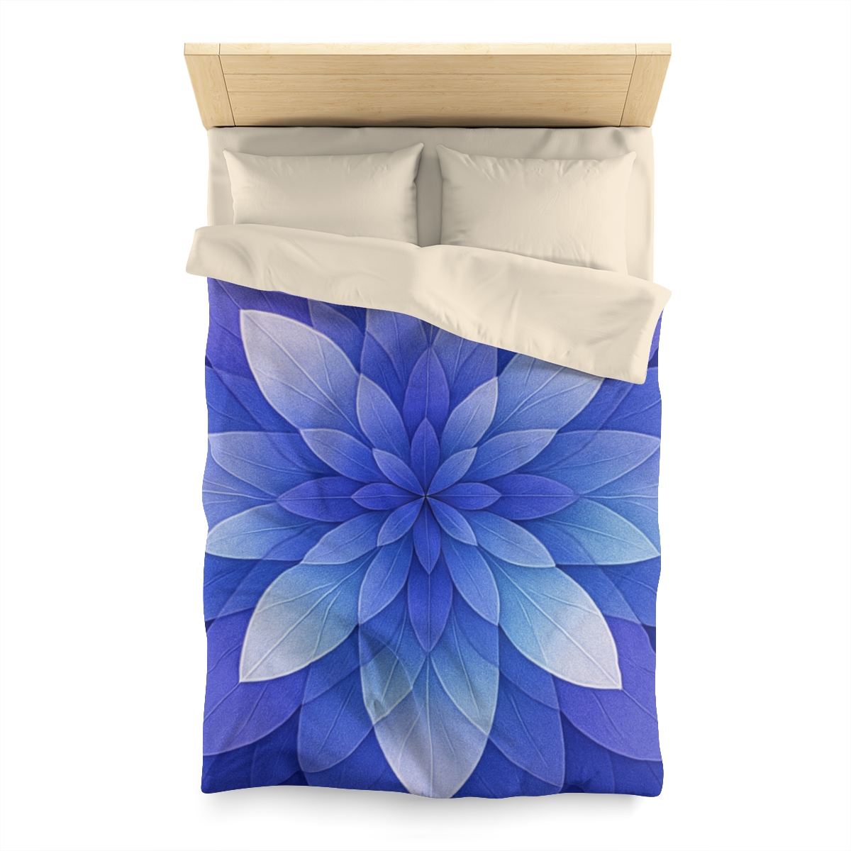 Petal Prism Overlap designer printed duvets