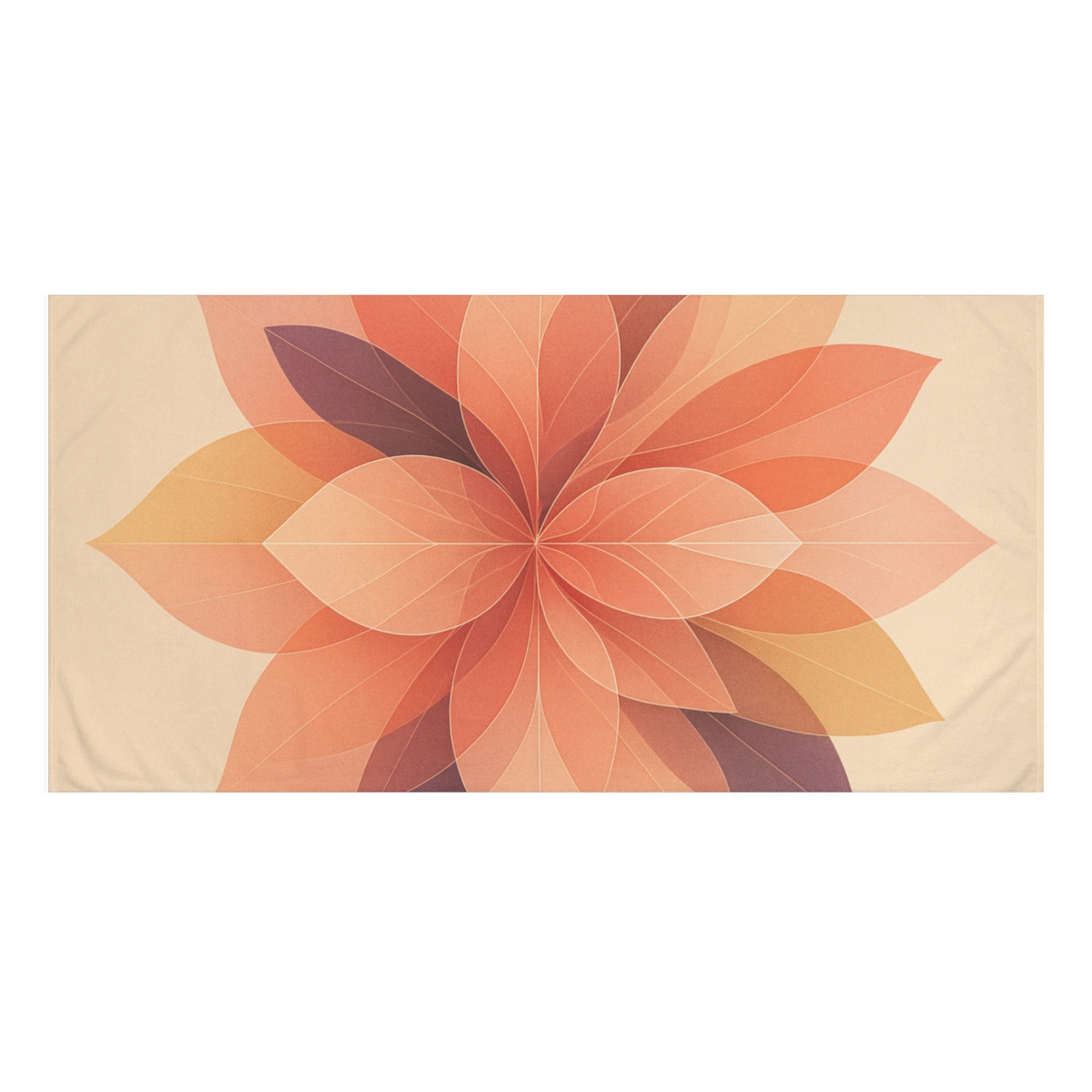 Petal Prism Overlap soft cotton towels