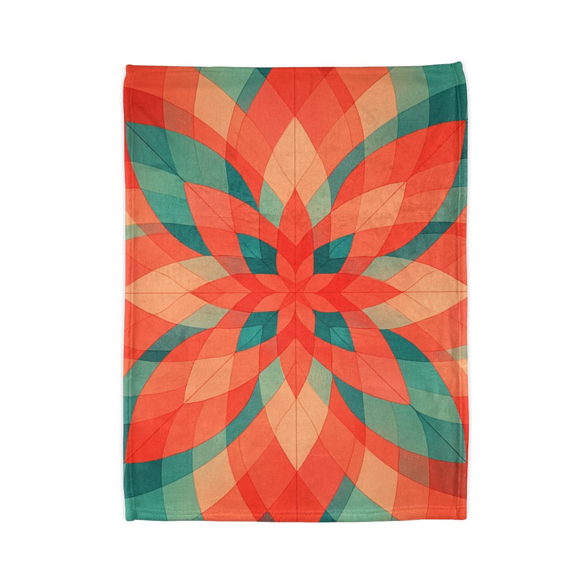 Petal Prism Overlap soft fleece blankets
