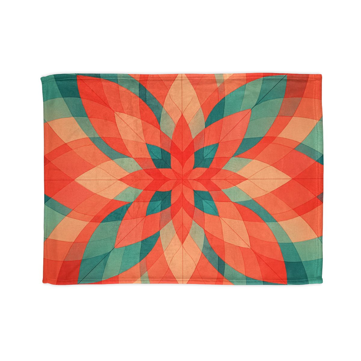 Petal Prism Overlap soft fleece blankets