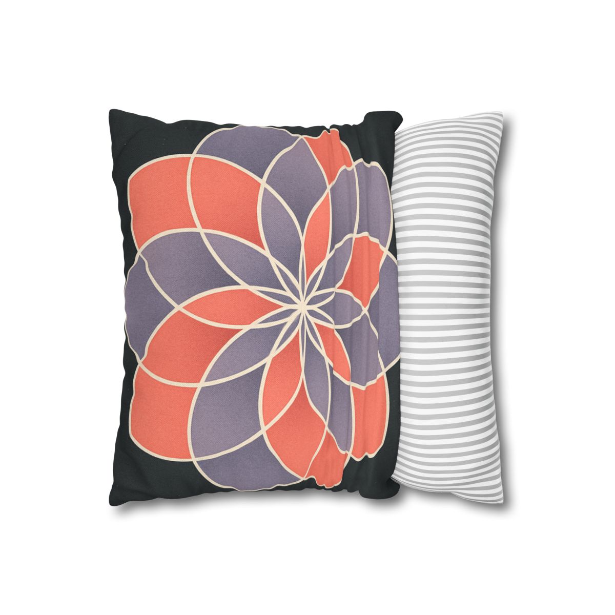 Petal Prism Overlap soft cotton pillow cases