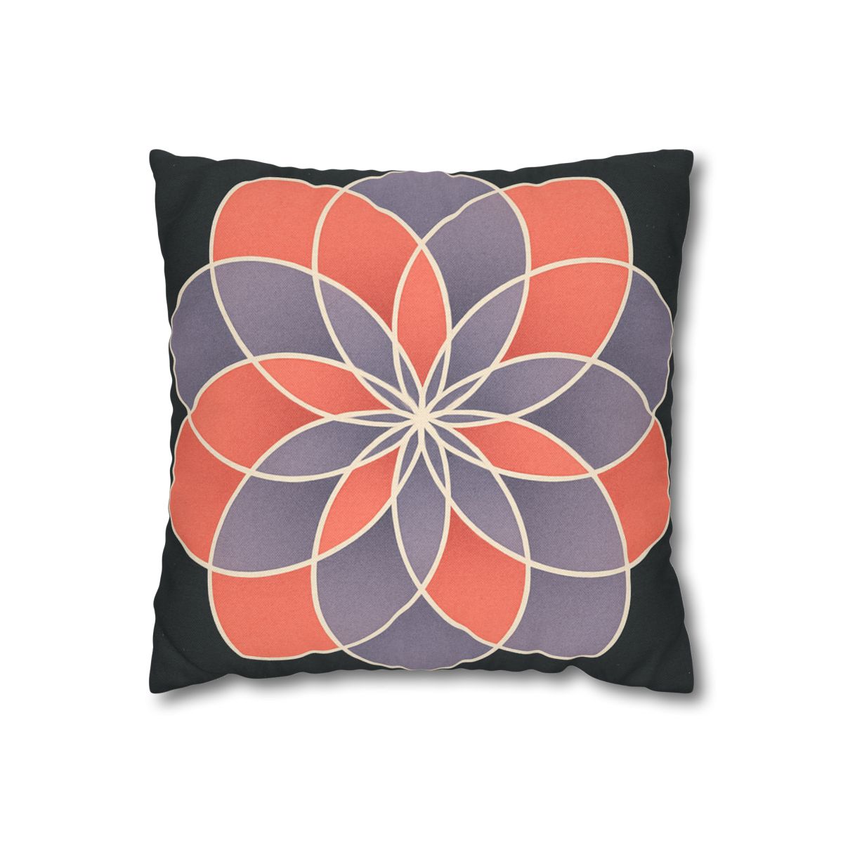 Petal Prism Overlap soft cotton pillow cases
