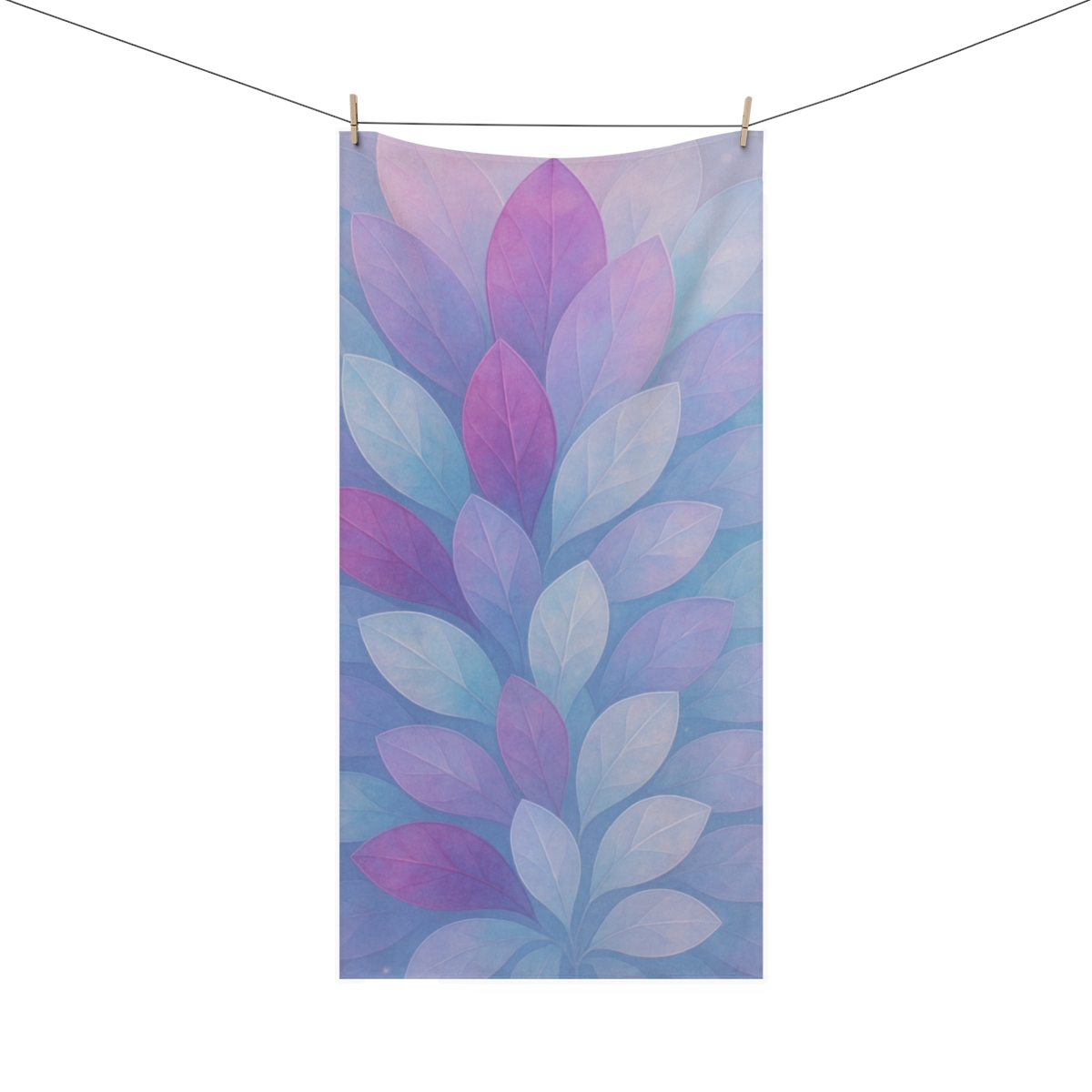 Petal Prism Overlap designer printed towels