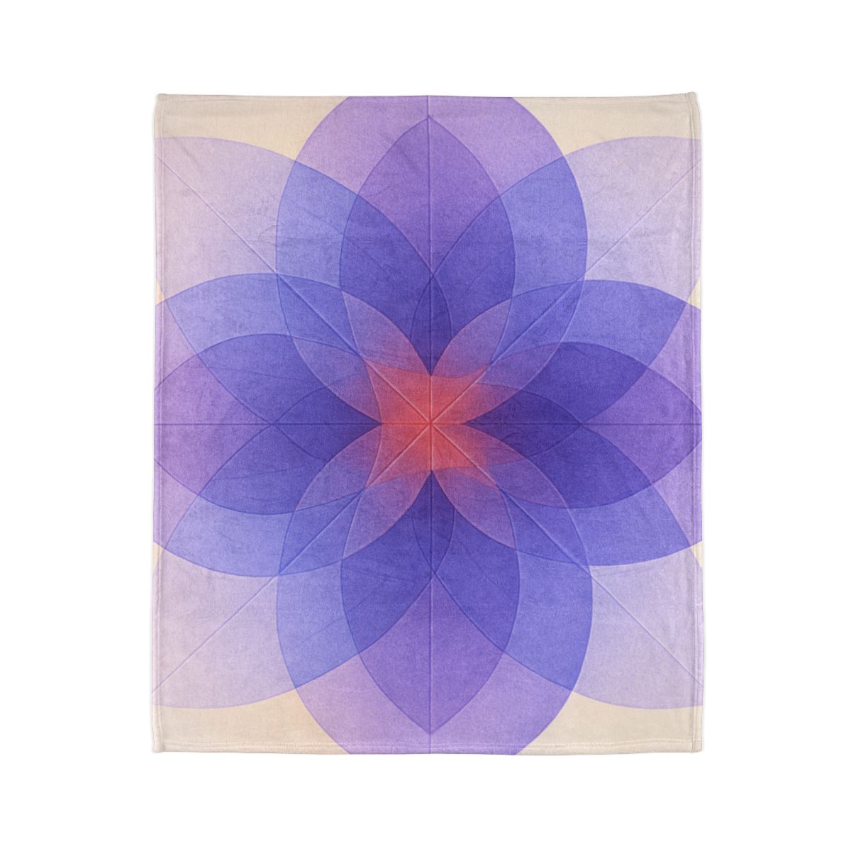 Petal Prism Overlap soft fleece blankets