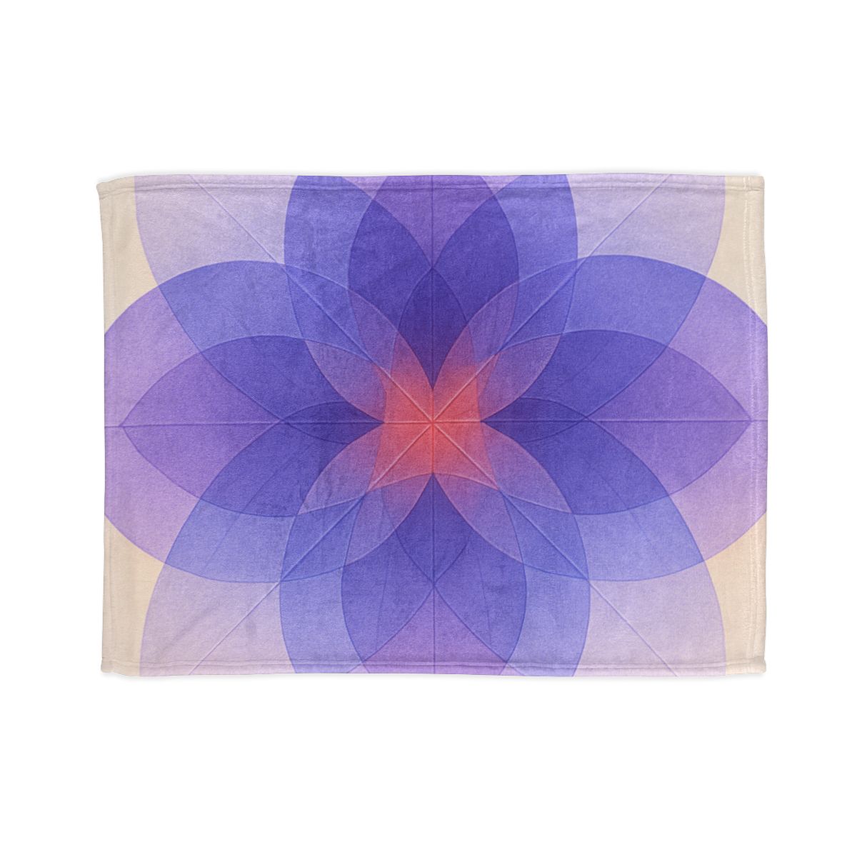 Petal Prism Overlap soft fleece blankets