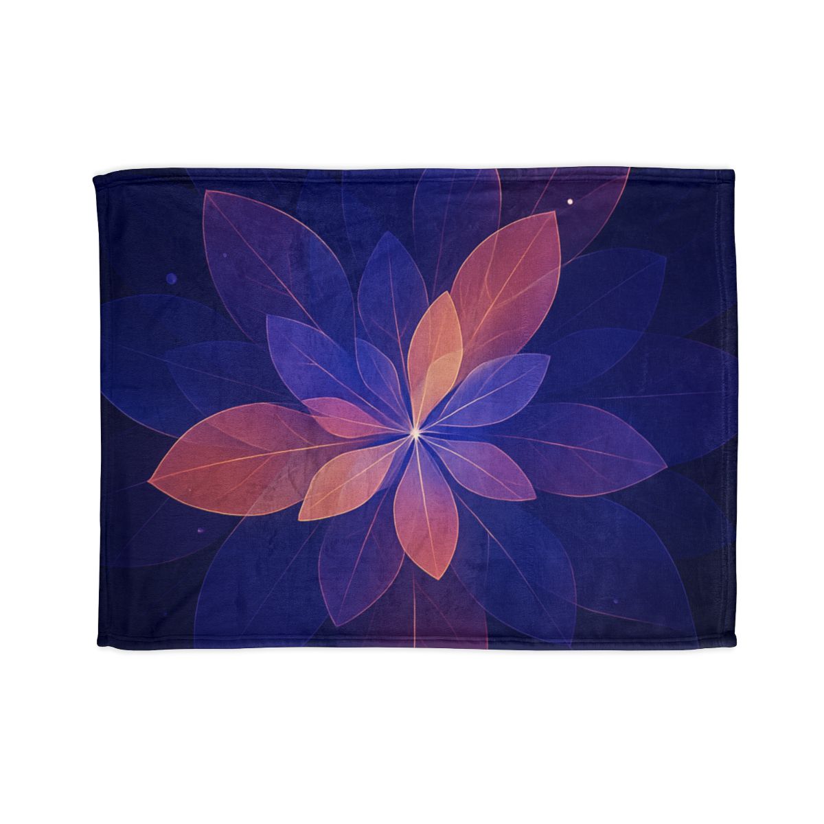 Petal Prism Overlap decorative home blankets