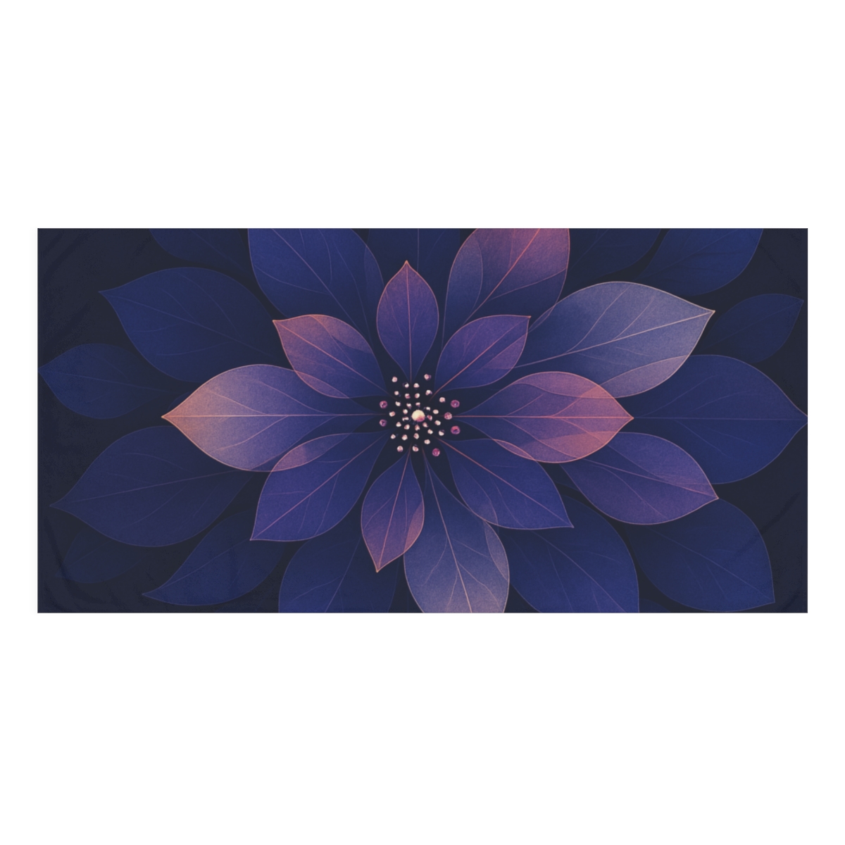 Petal Prism Overlap comfortable face towels