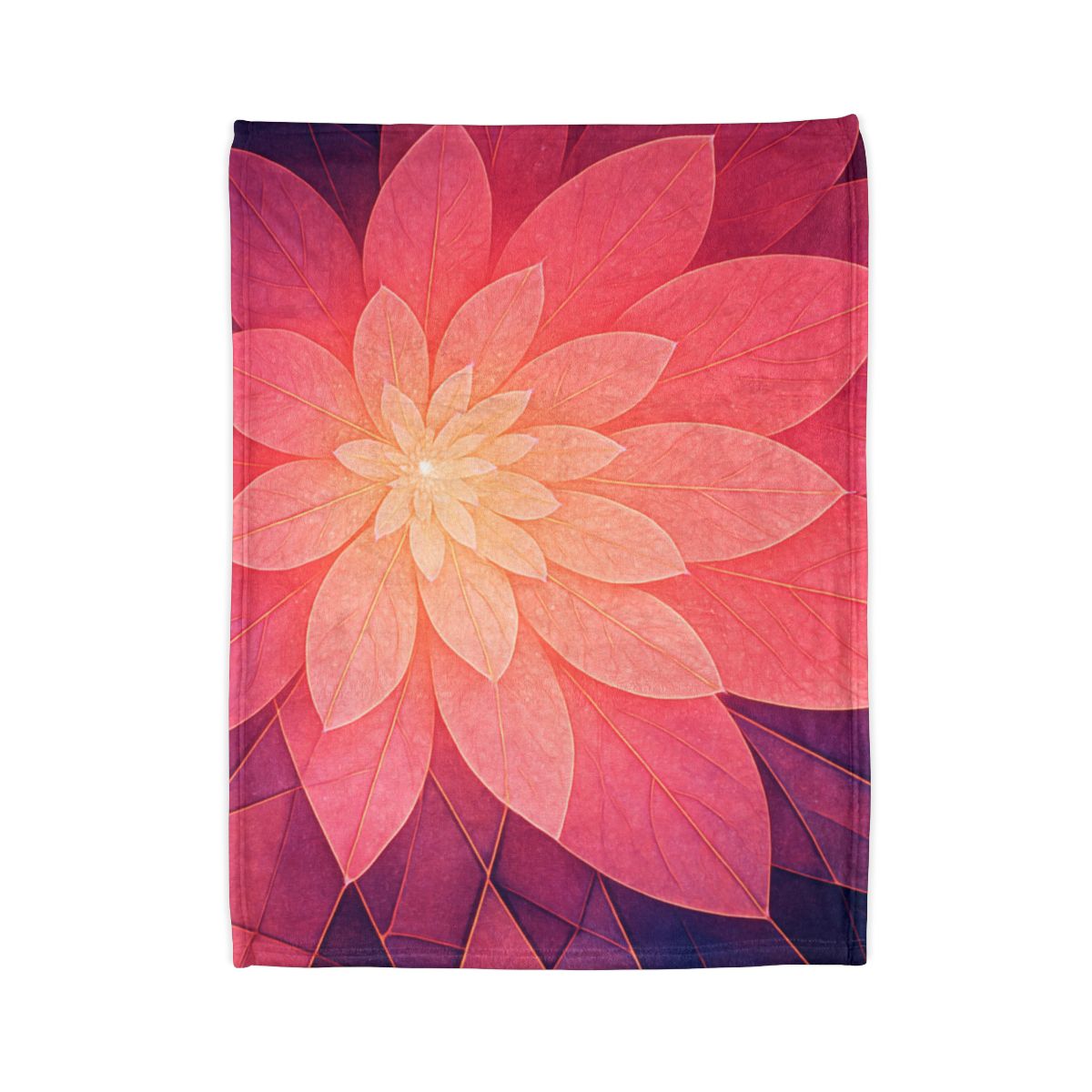 Petal Prism Overlap stylish throw blankets