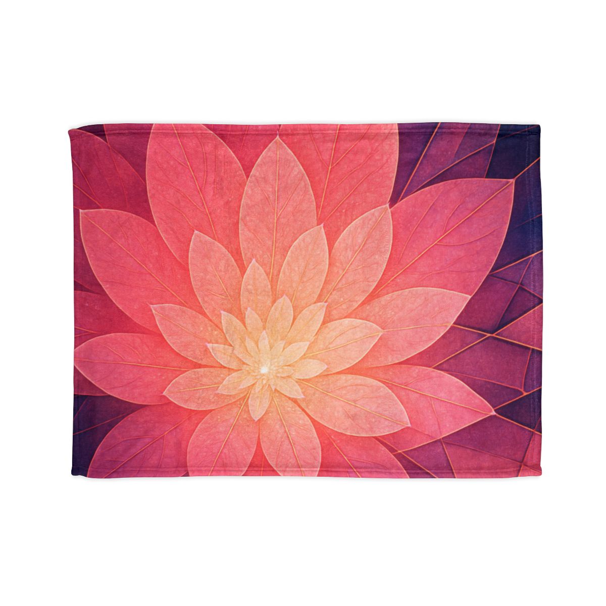 Petal Prism Overlap stylish throw blankets