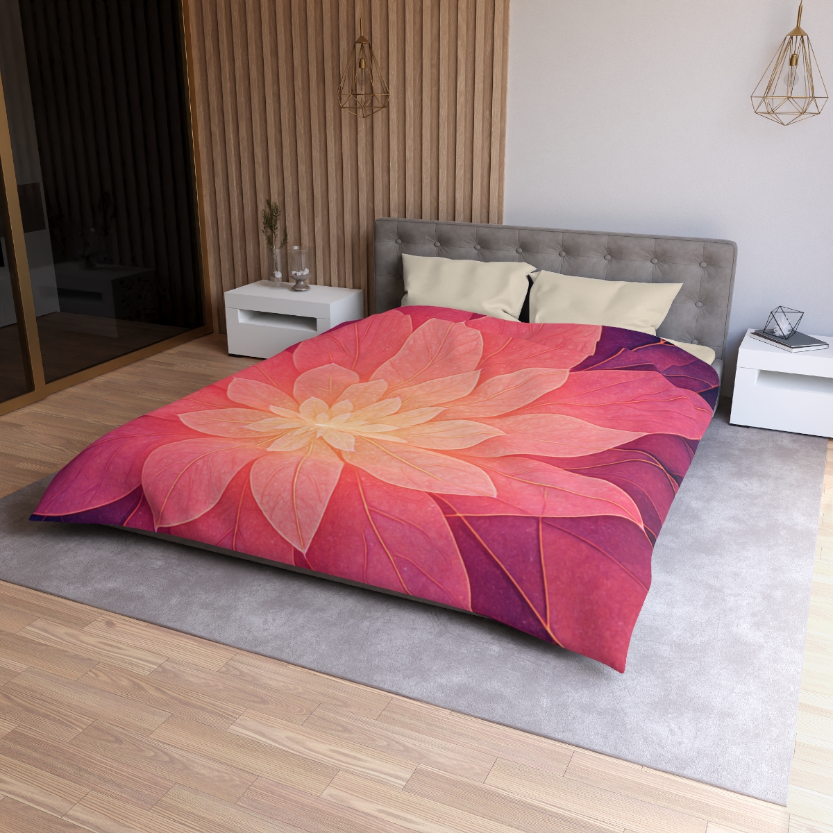 Petal Prism Overlap custom duvets