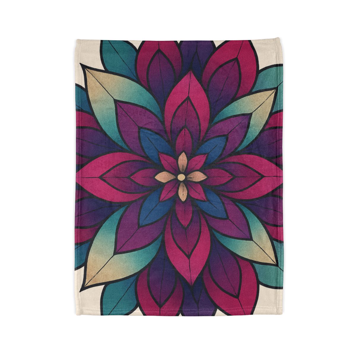 Petal Prism Overlap trendy patterned blankets