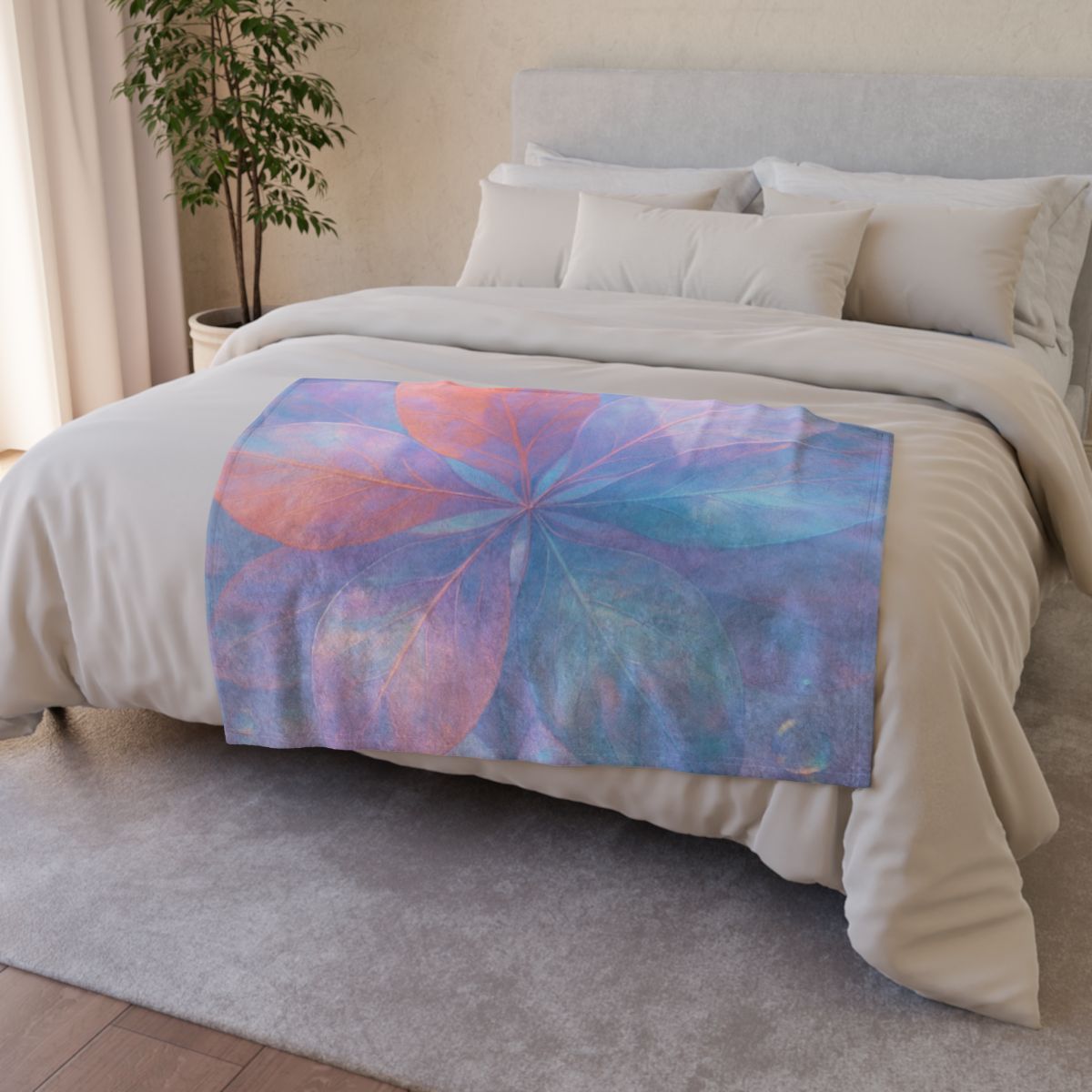 Petal Prism Overlay designer printed blankets