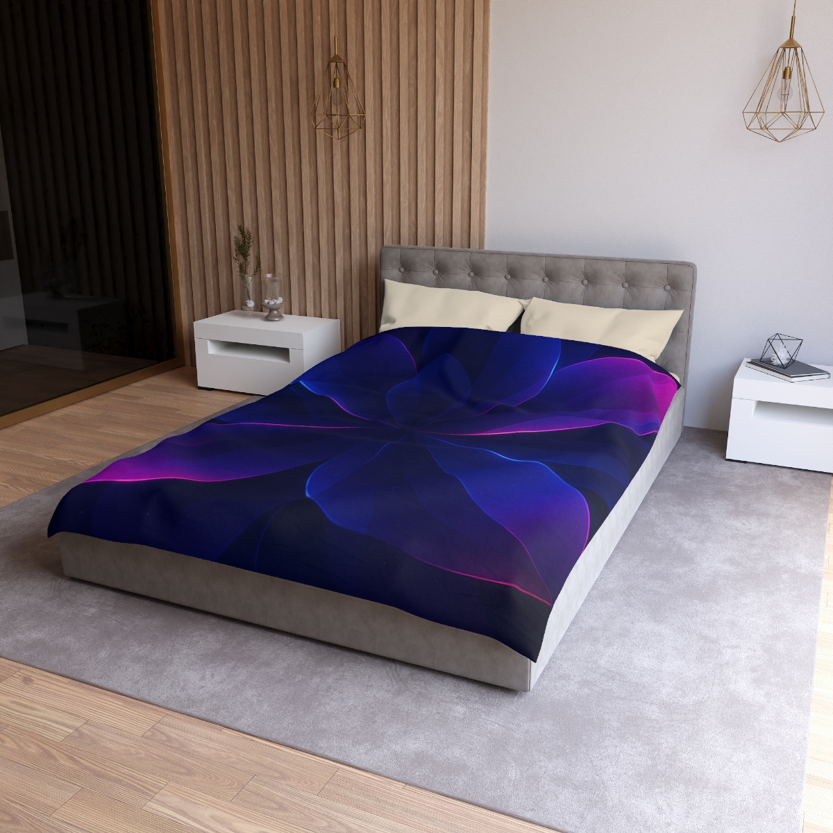 Petal Prism Parallax personalized bedding duvets