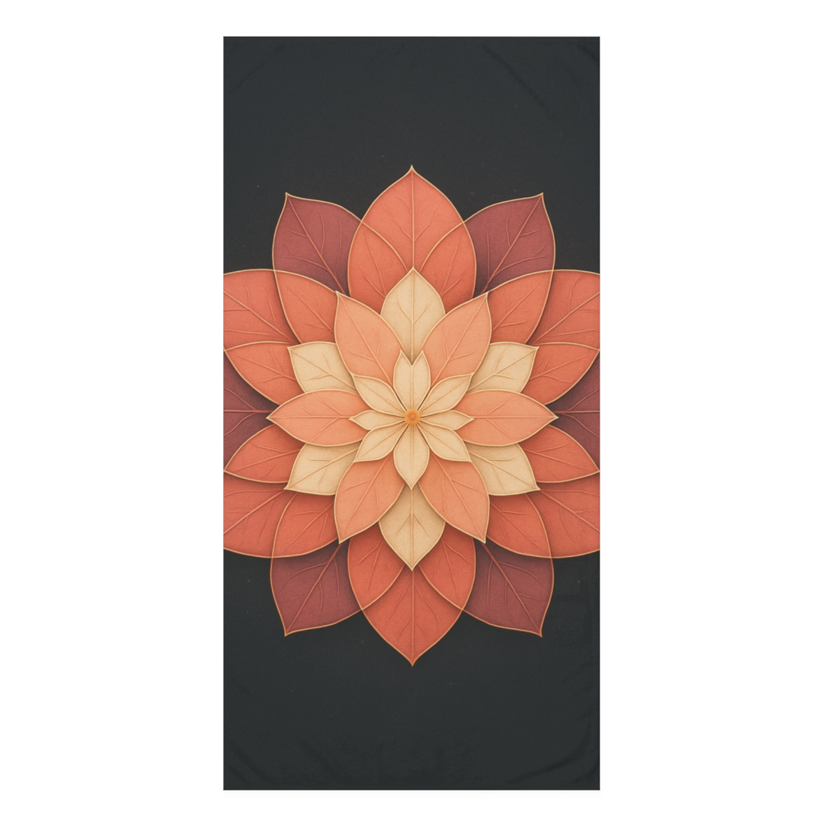 Petal Prism Rosette designer printed towels