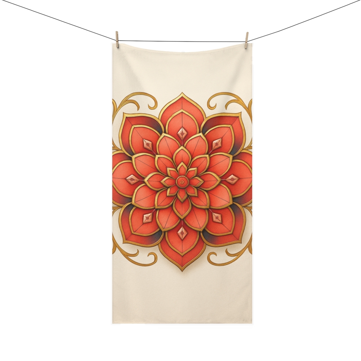 Petal Prism Rosette comfortable face towels