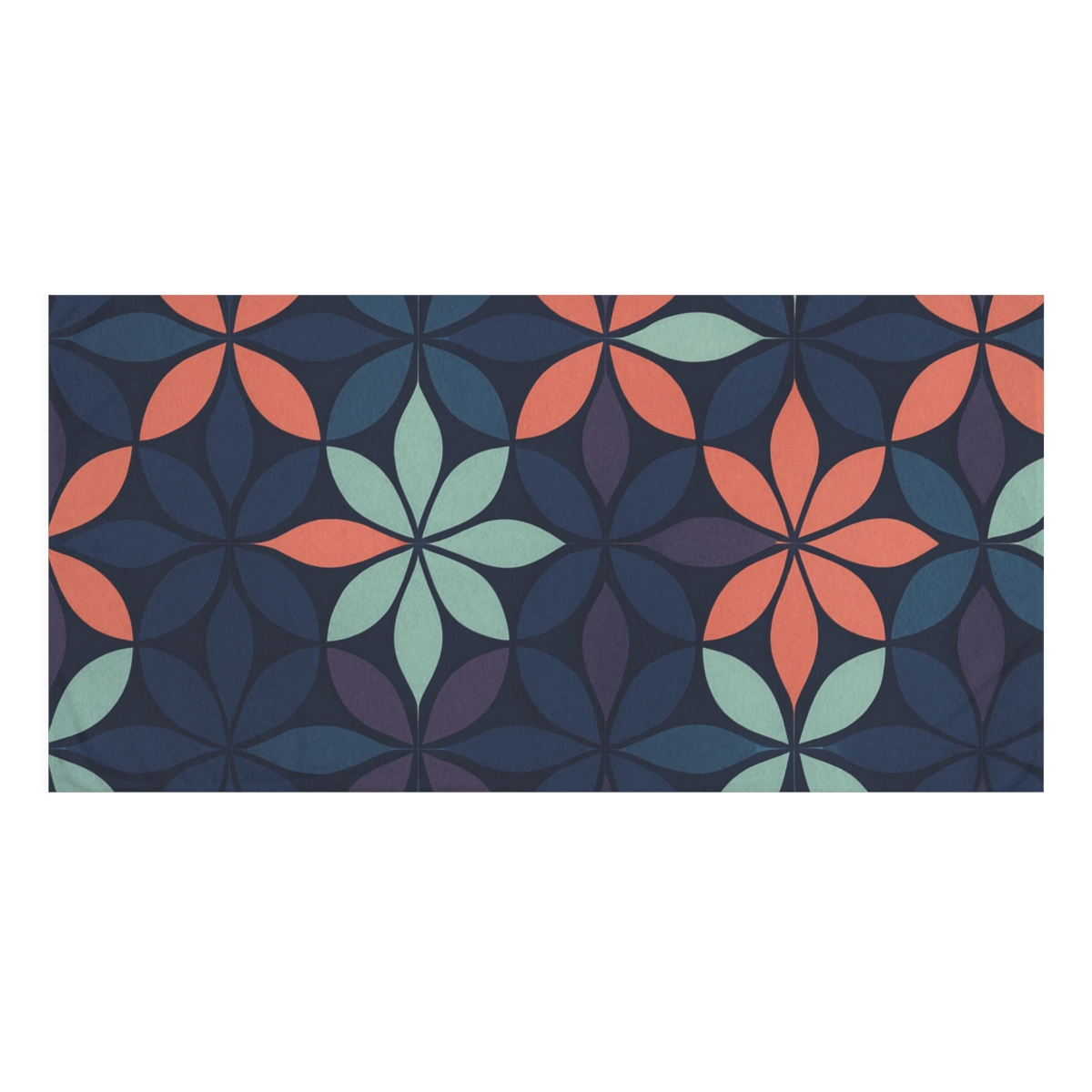 Petal Prism Tessellation decorative home towels
