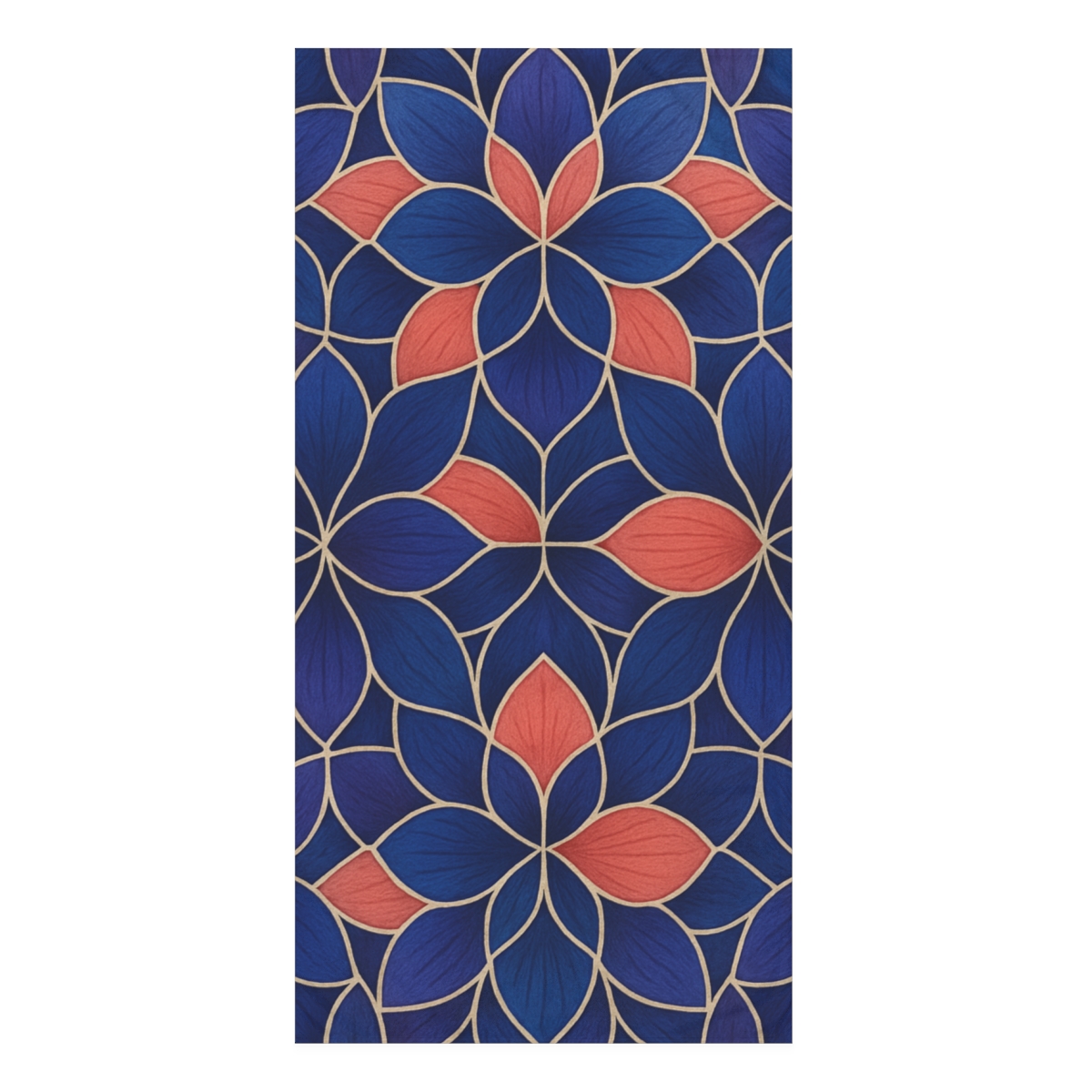 Petal Prism Tessellation designer printed towels