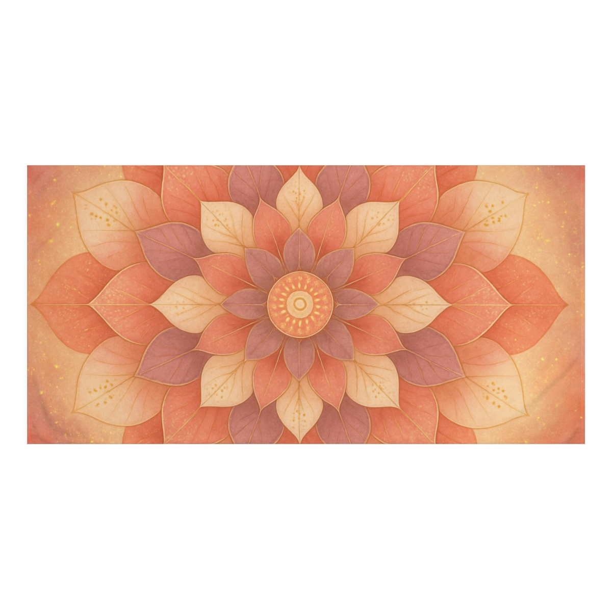 Petal Pulse Mandala decorative home towelscustom towels