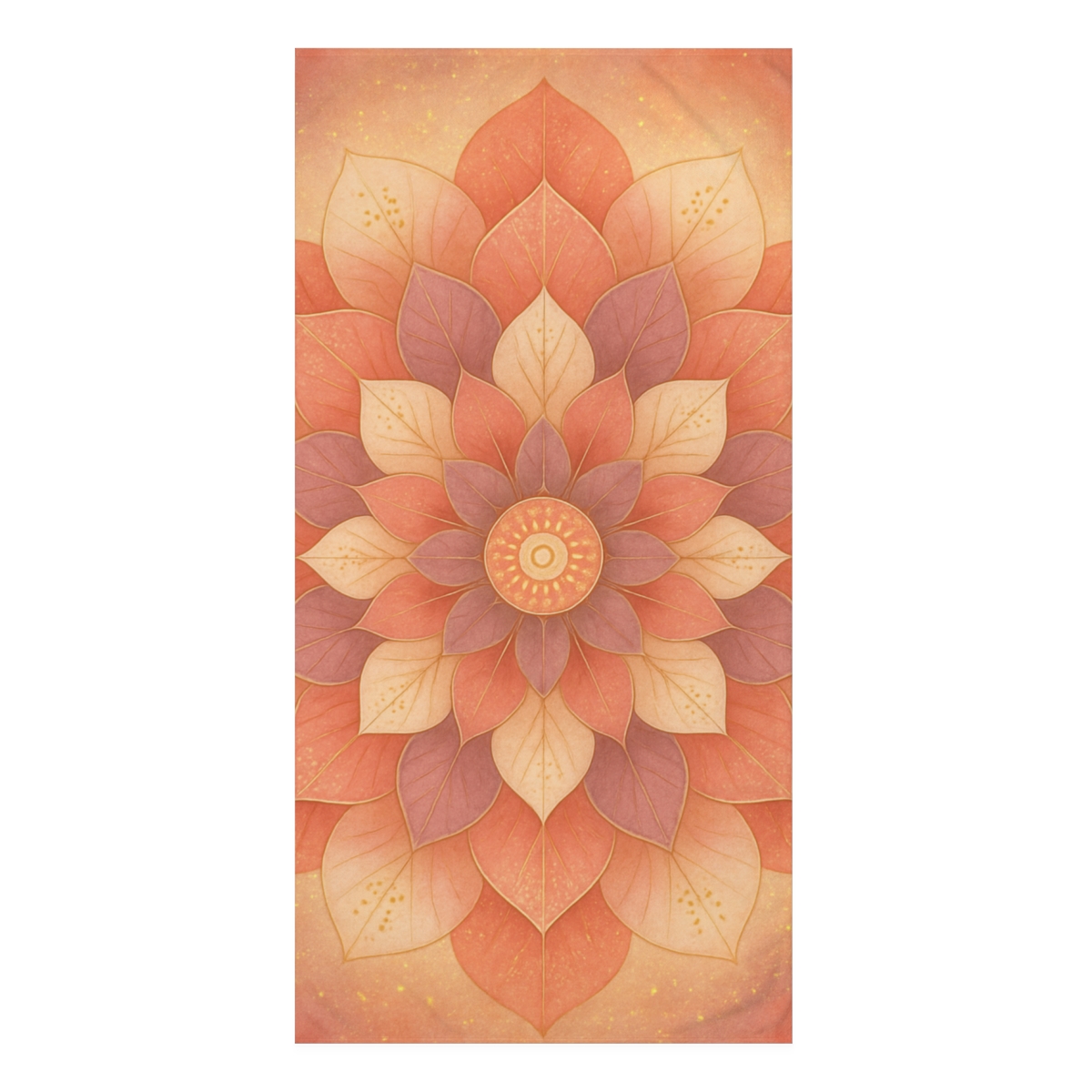 Petal Pulse Mandala decorative home towelscustom towels
