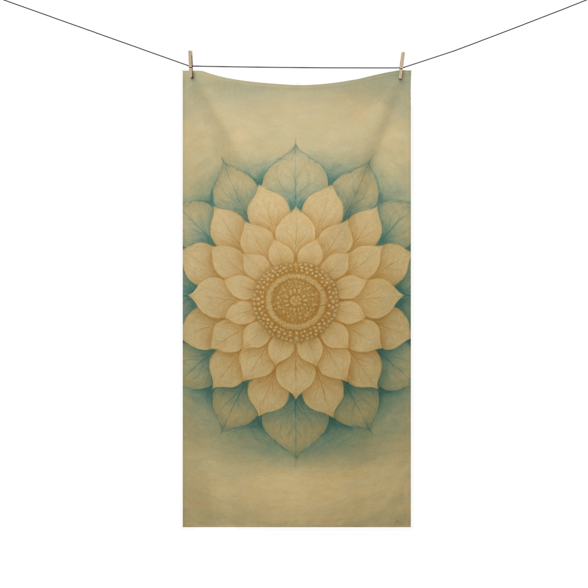 Petal Radiant Mandala soft cotton towels