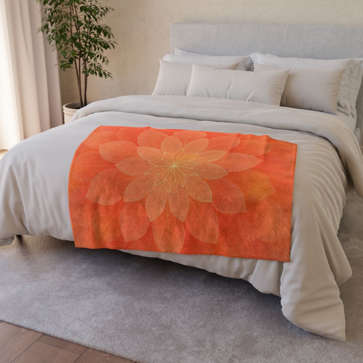 Petal Radius Kaleidoscope decorative home blankets