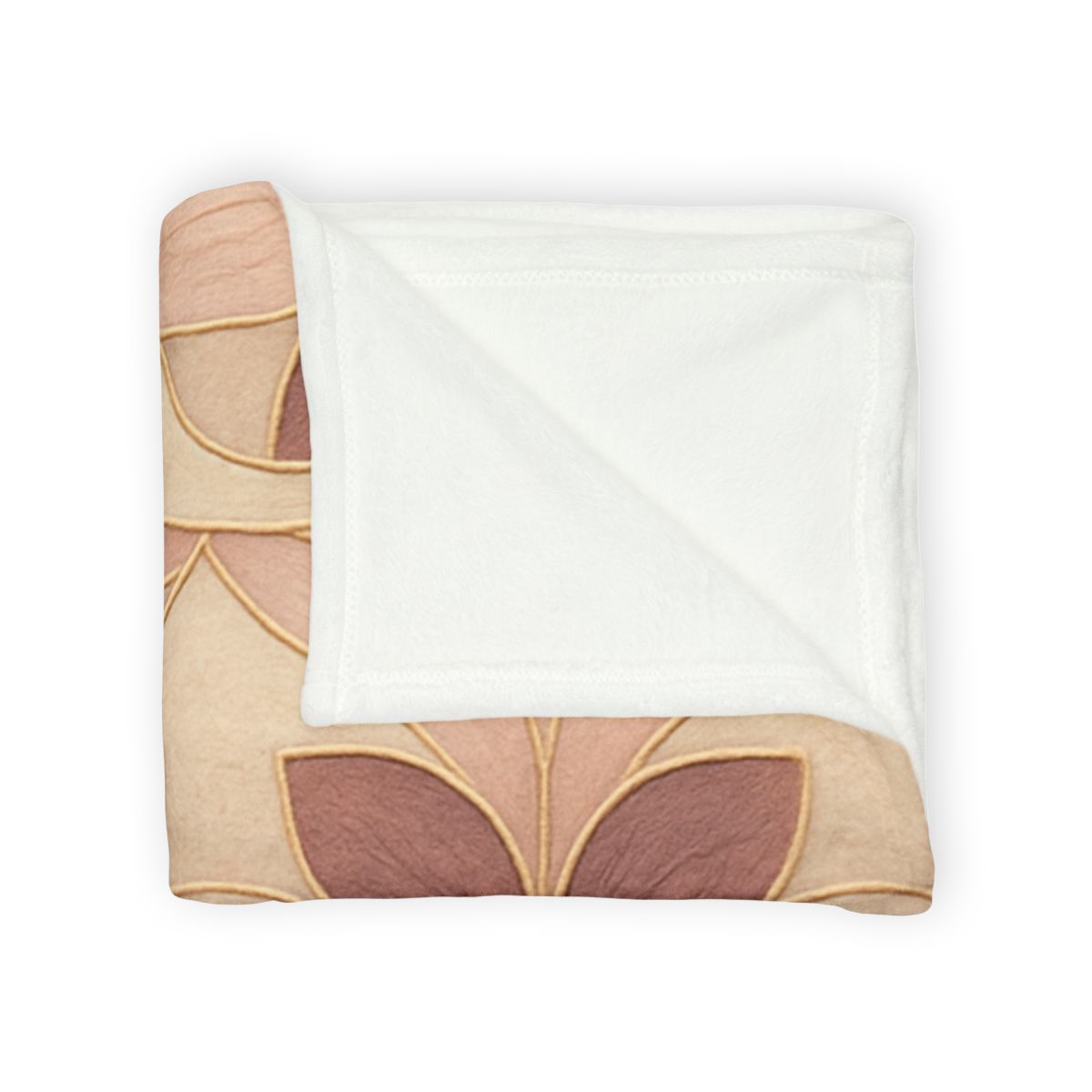Petal Ribbon Mosaic soft fleece blankets
