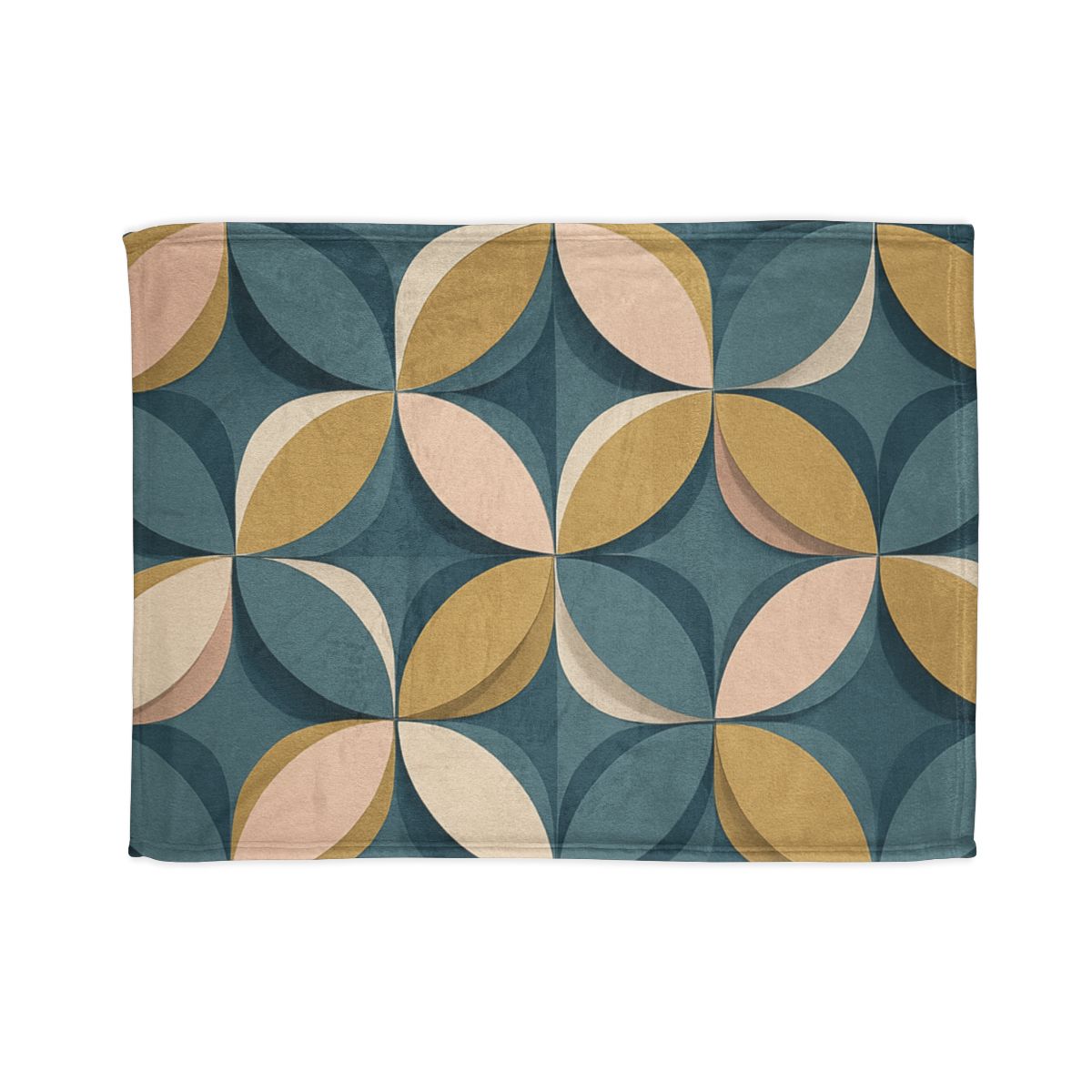 Petal Ripple Grid decorative home blankets