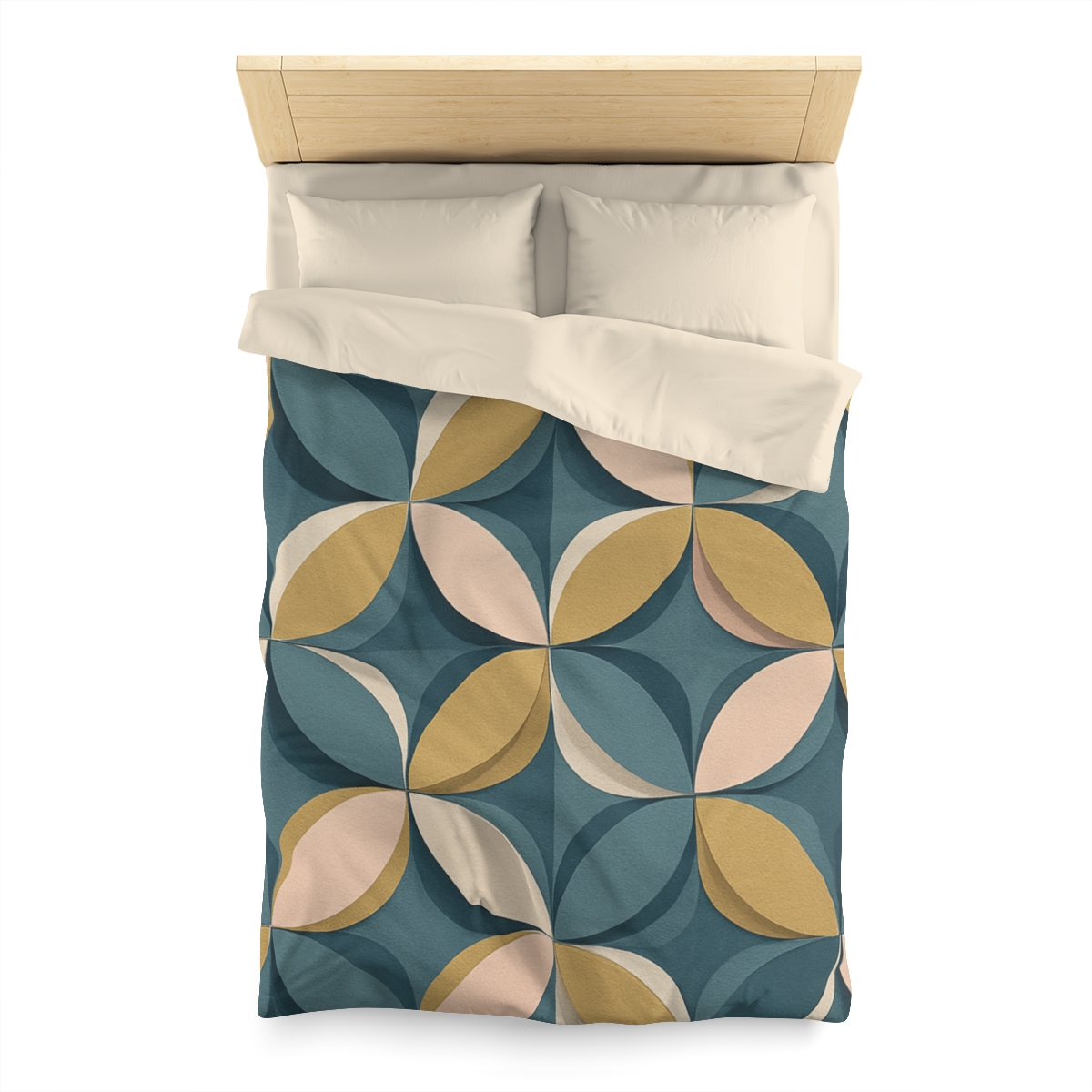 Petal Ripple Grid designer printed duvets