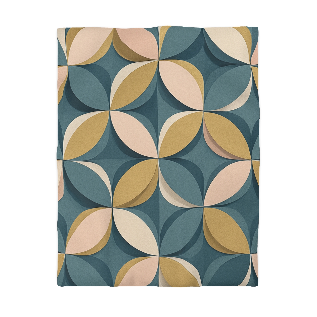 Petal Ripple Grid designer printed duvets