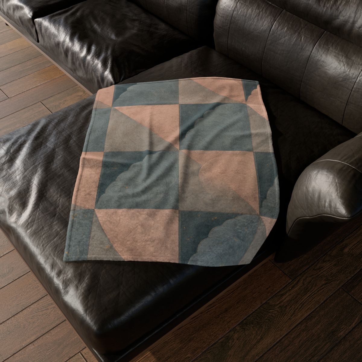Petal Ripple Grid stylish throw blankets