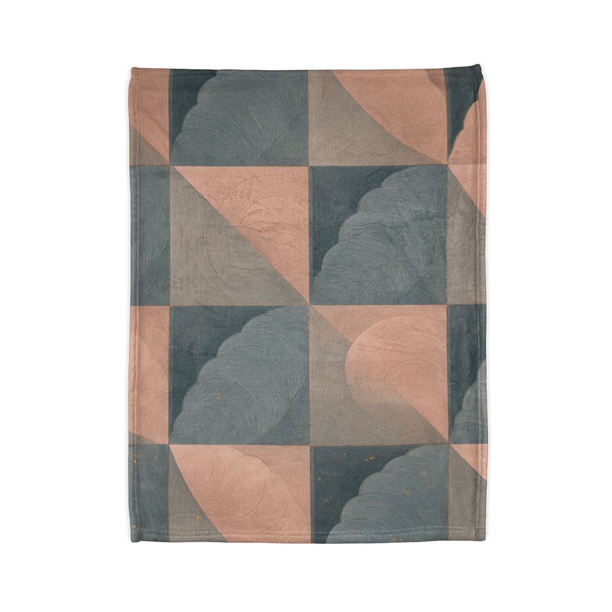 Petal Ripple Grid stylish throw blankets