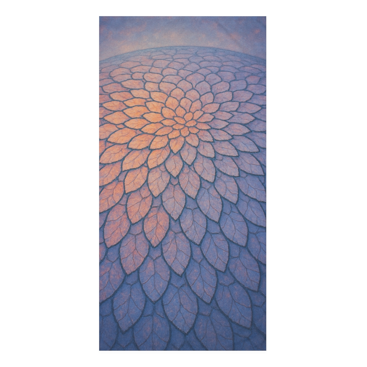 Petal Ripple Mosaic comfortable face towels
