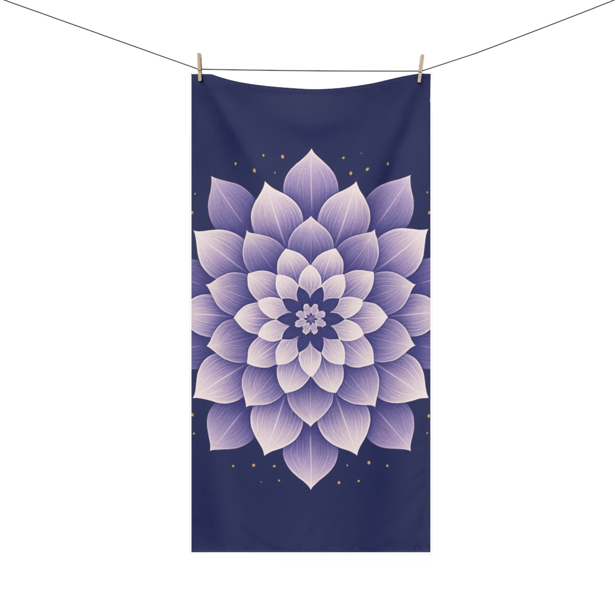 Petal Shadow Mandala trendy hand towels