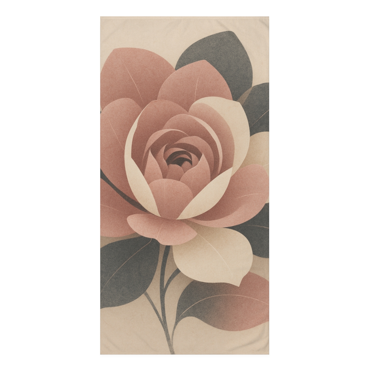 Petal Shadow Overprint personalized bath towels