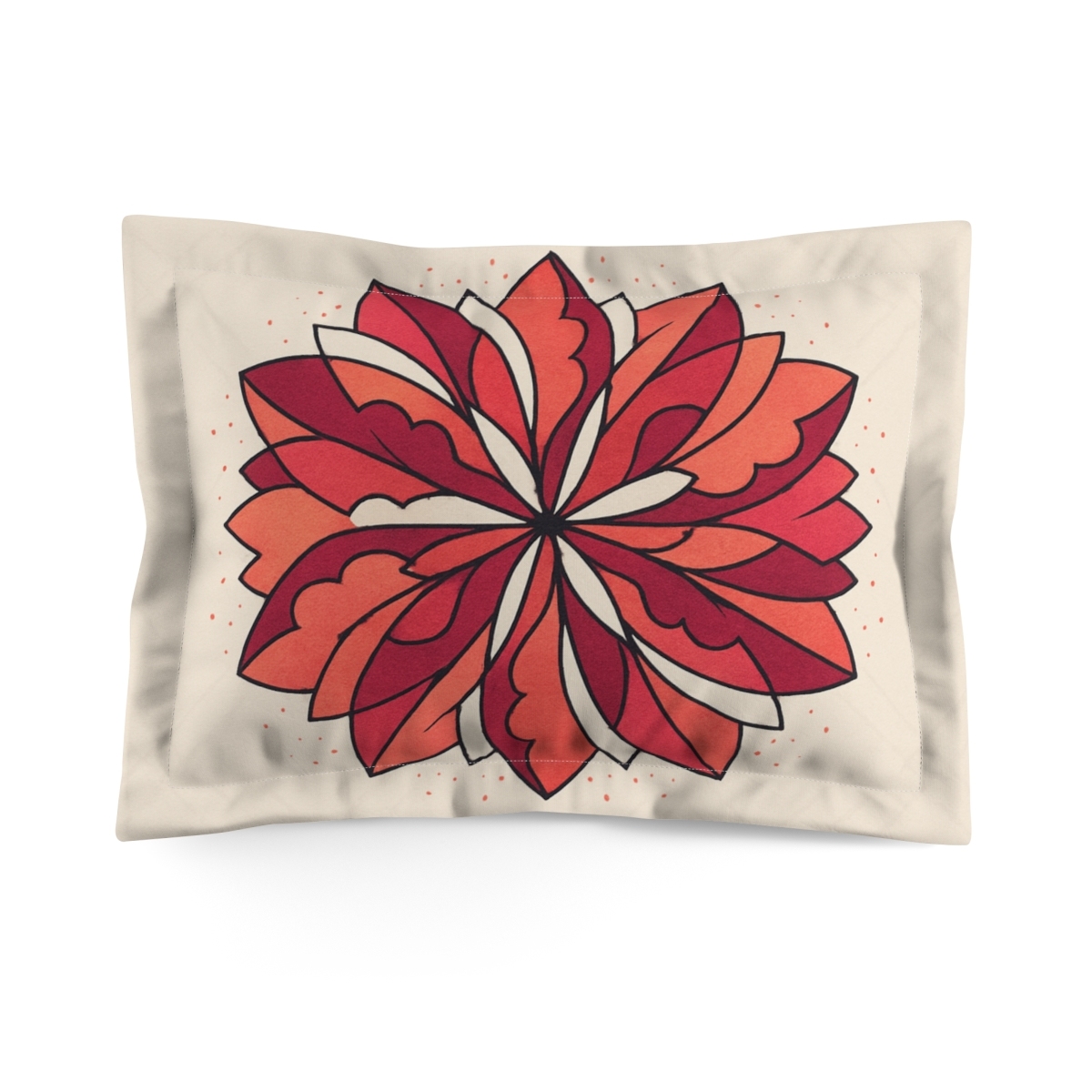 Petal Shard Kaleidoscope stylish throw pillows