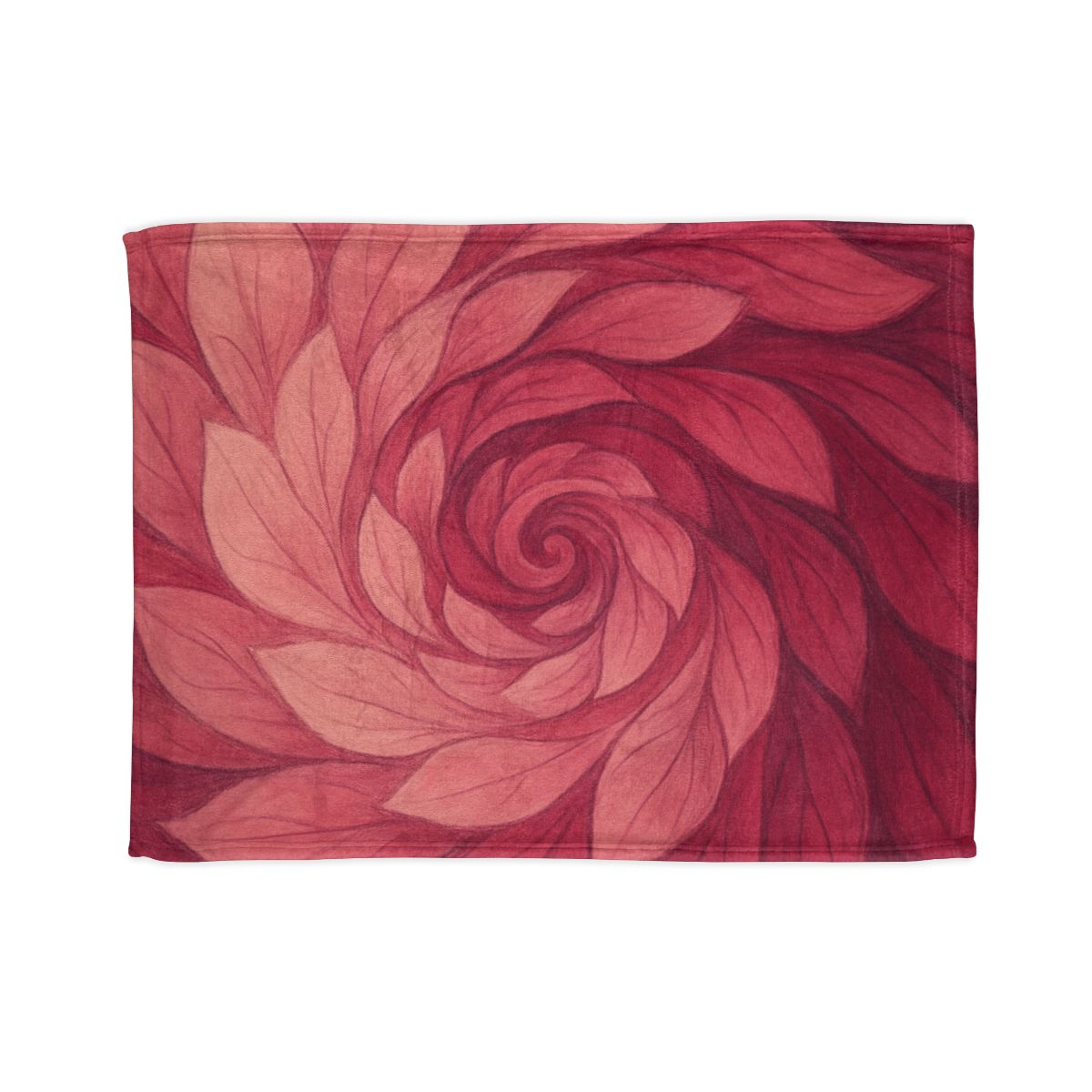 Petal Spiral Cascade decorative home blankets