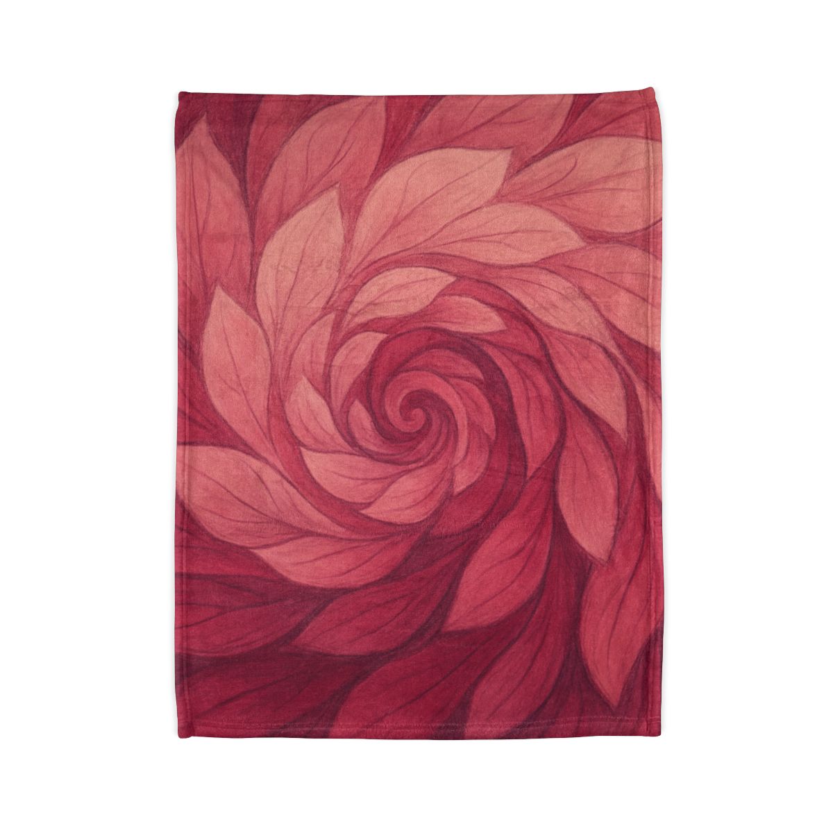 Petal Spiral Cascade decorative home blankets