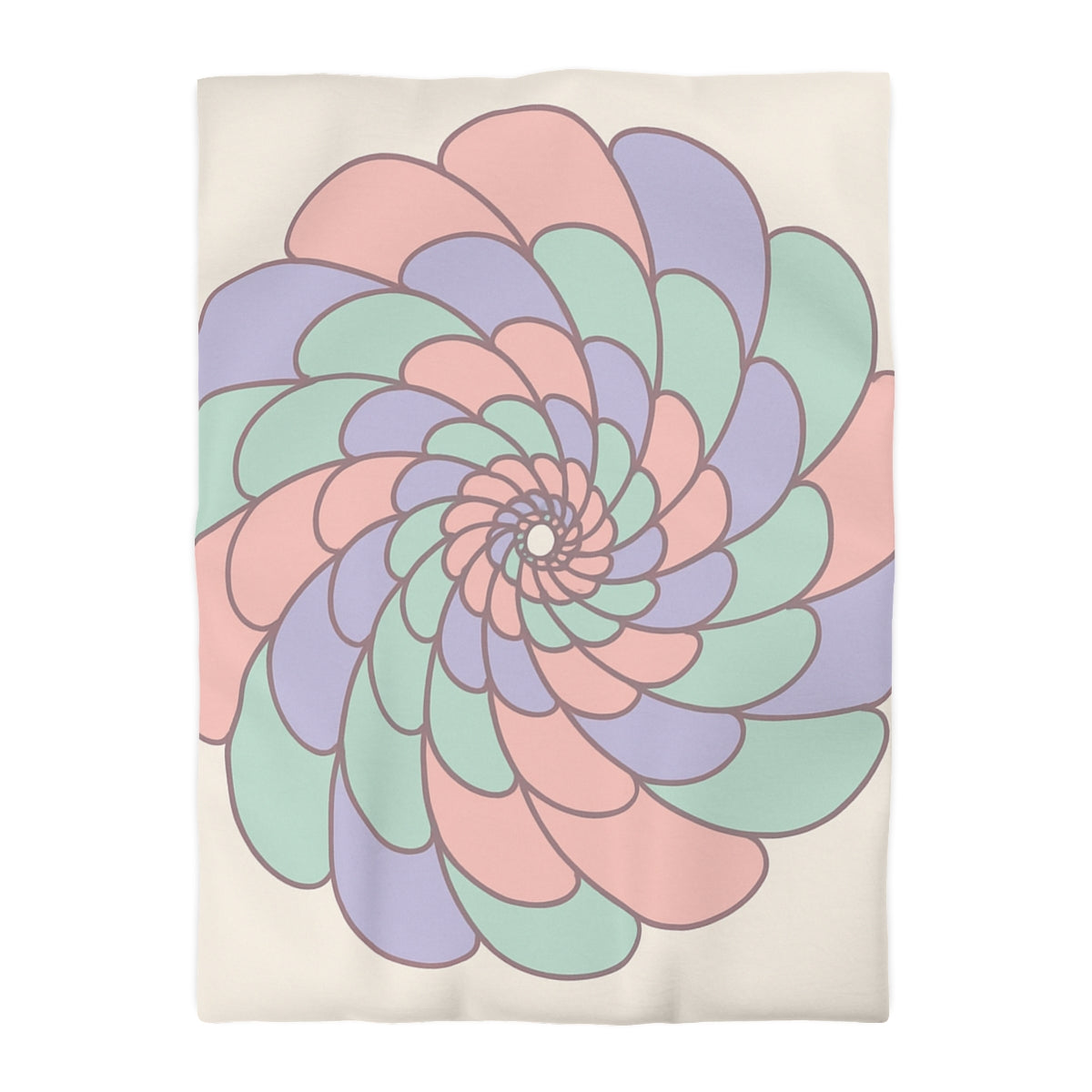 Petal Spiral Constellation Duvet