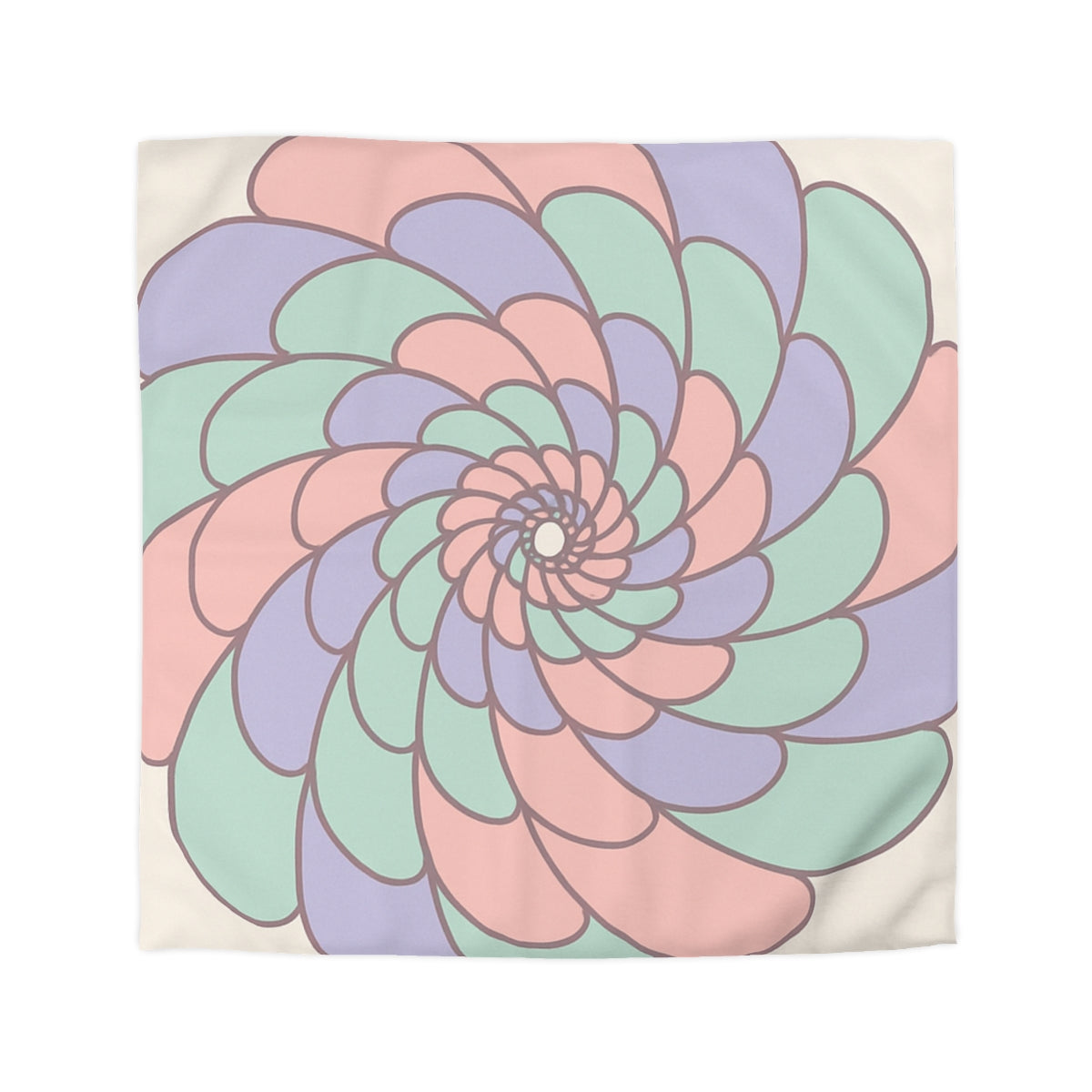 Petal Spiral Constellation Duvet