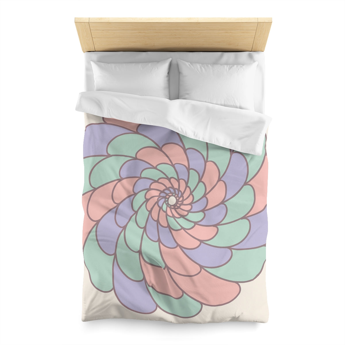 Petal Spiral Constellation Duvet