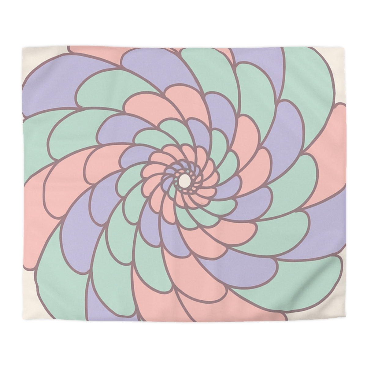Petal Spiral Constellation Duvet
