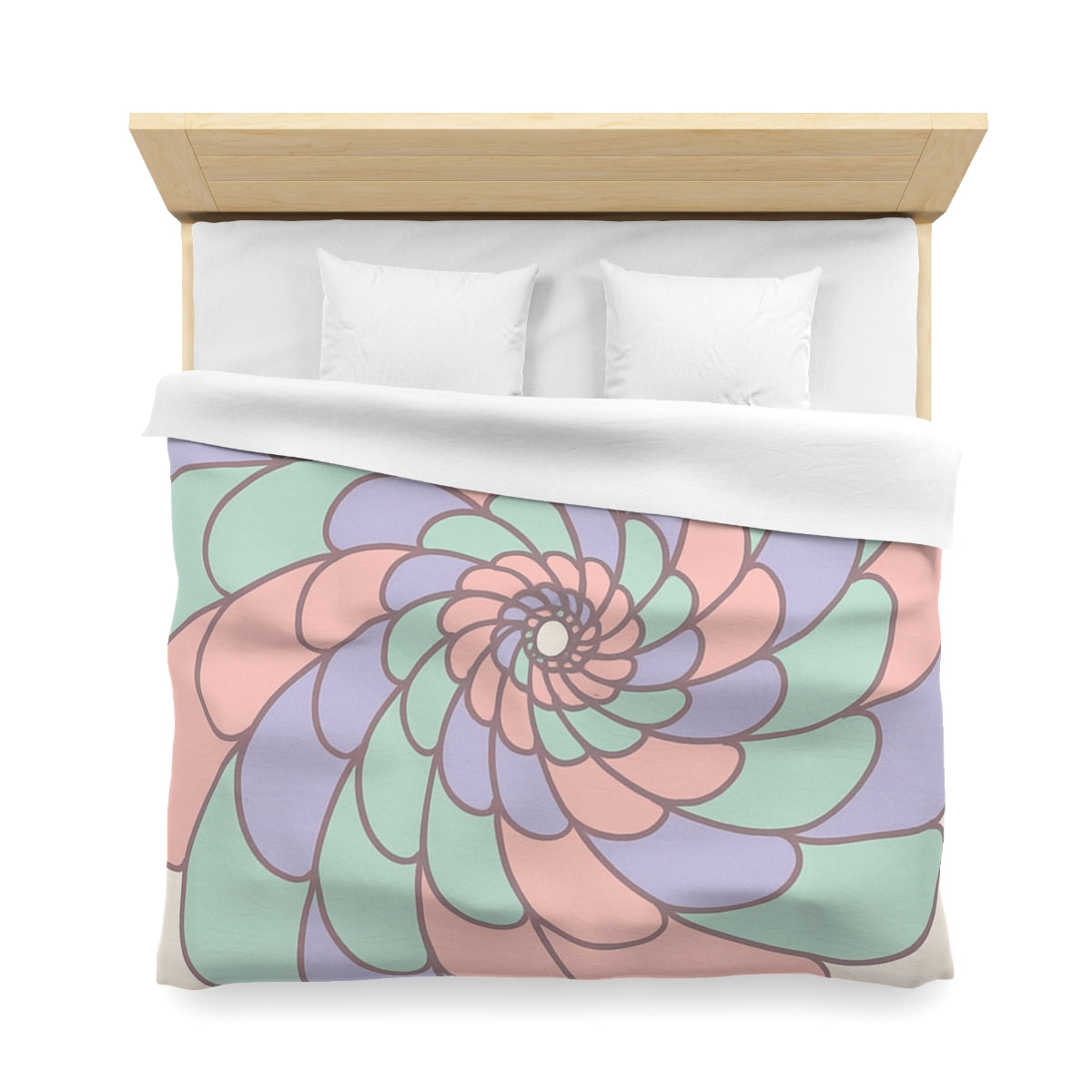 Petal Spiral Constellation Duvet