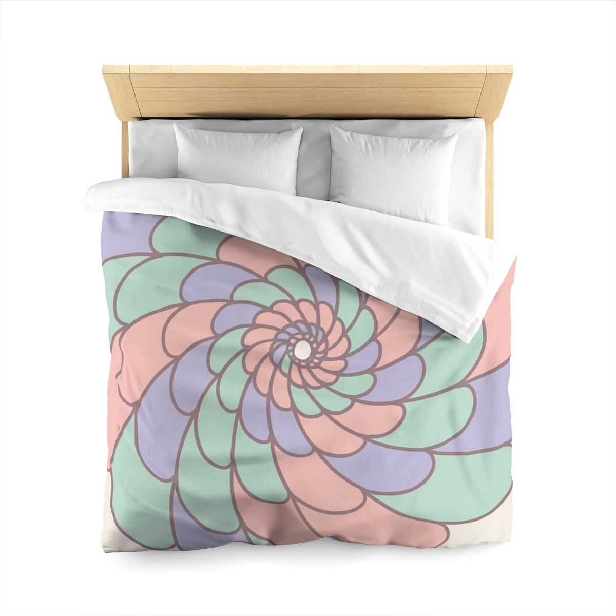 Petal Spiral Constellation Duvet