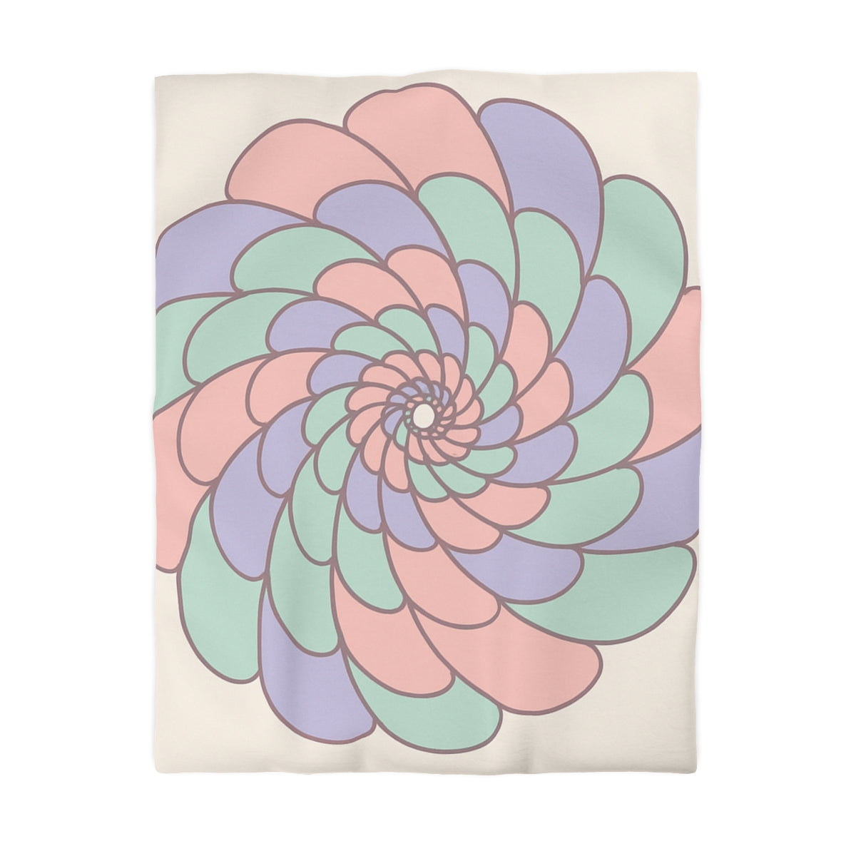 Petal Spiral Constellation Duvet