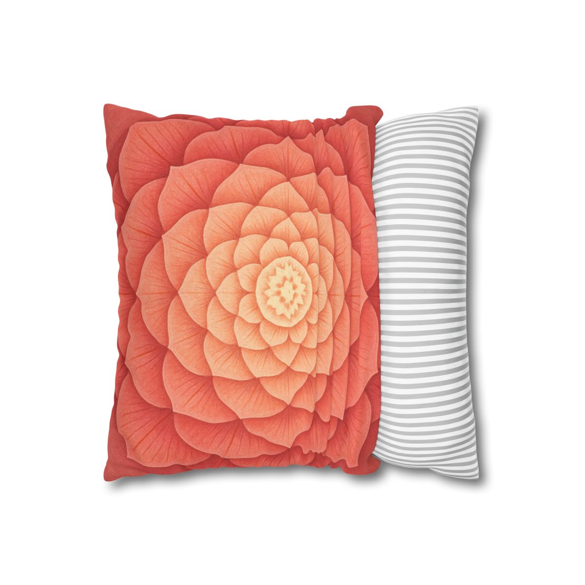 Petal Spiral Mandala personalized pillow covers