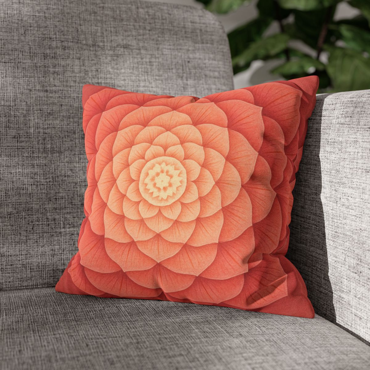 Petal Spiral Mandala personalized pillow covers