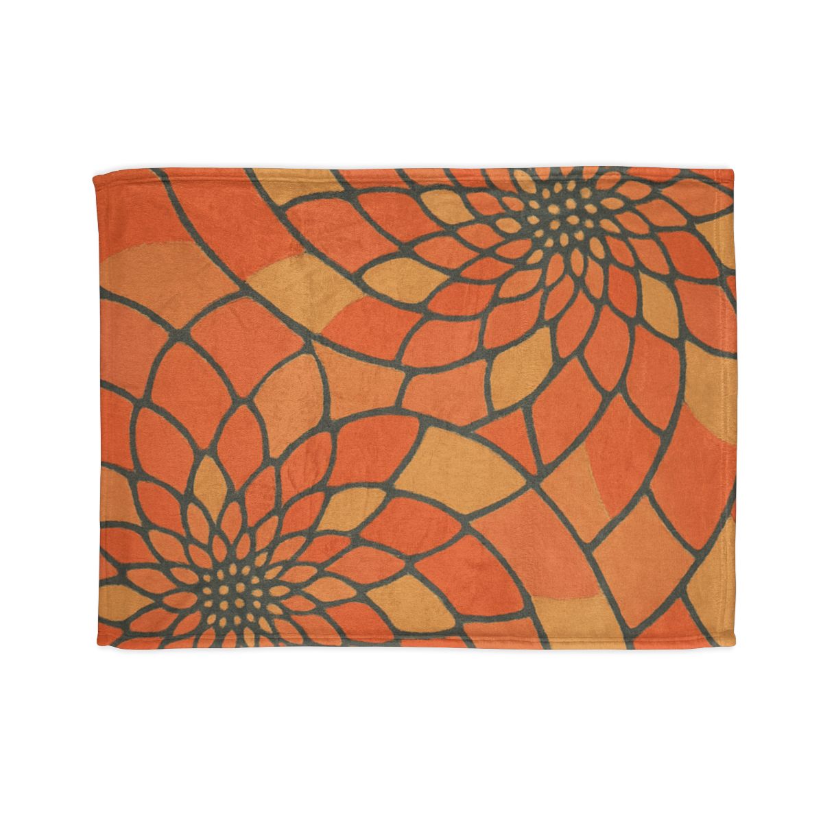Petal Spiral Matrix soft fleece blankets