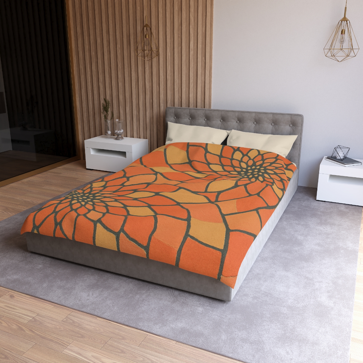 Petal Spiral Matrix custom duvets