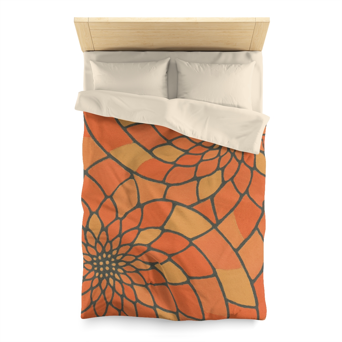 Petal Spiral Matrix custom duvets