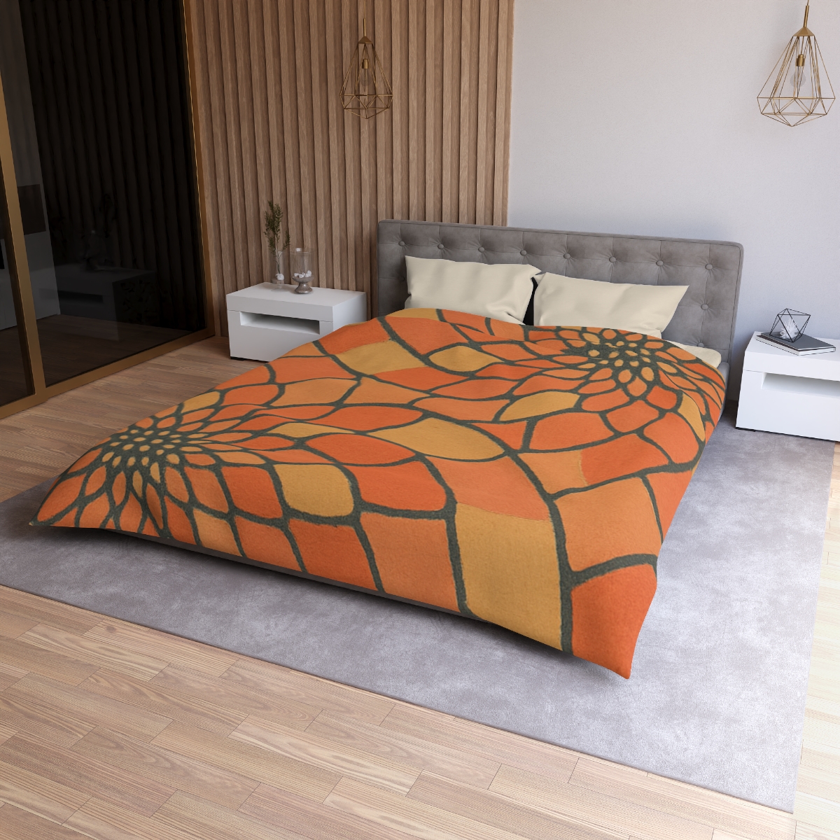 Petal Spiral Matrix custom duvets